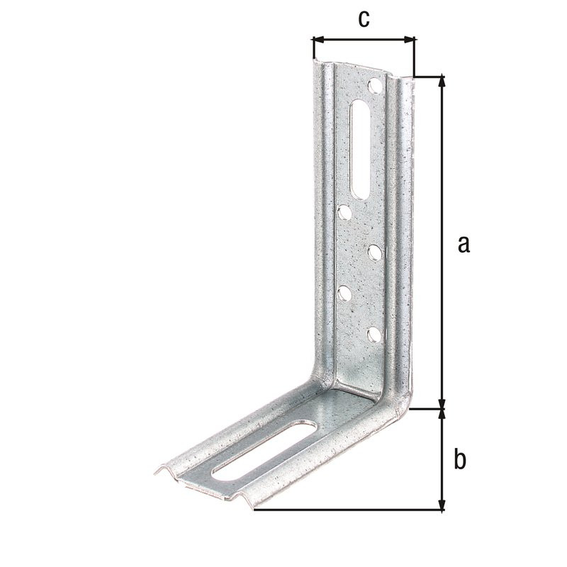 Équerre réglable 90° galva zinguée sendzimir 100x70x30