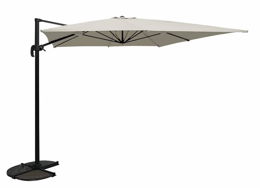 Parasol déporté carré DEAUVILLE - Ecru