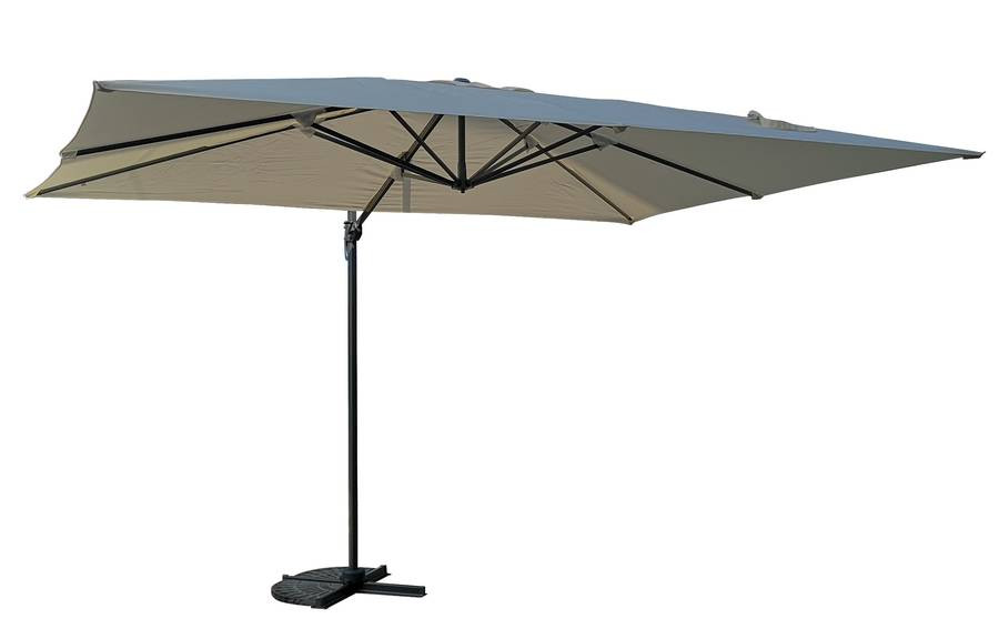 Parasol déporté rectangle SAINT TROPEZ - Taupe