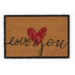 Tapis abrité brossant - girly love - 60x40 cm - Coryl