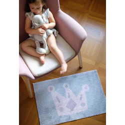 Tapis déco intérieur absorbant - doudou princesse - 75x50 cm - Coryl