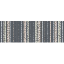 Tapis déco intérieur absorbant - perles gris - 150x50 cm
