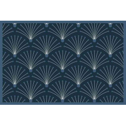 Tapis déco intérieur absorbant éco responsabe - vertueux eventail - 75x50 cm de marque Coryl, référence: B5559200