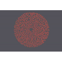Tapis déco intérieur absorbant éco responsabe - vertueux corail - 75x50 cm de marque Coryl, référence: B5559100