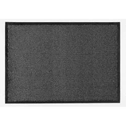 Tapis intérieur Queyras gris - 78x58 cm - absorbant et anti poussière de marque Coryl, référence: B5561900
