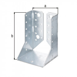 Support U ailes int.galva zinguée sendzimir 80x120mm de marque GAH ALBERTS, référence: B5531200