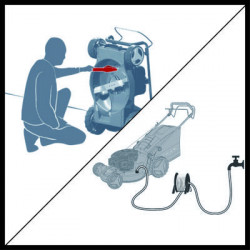 Tondeuse thermique tractée à démarrage E-Start sans fil GE-PM 53/2 S HW-E Li - EINHELL 