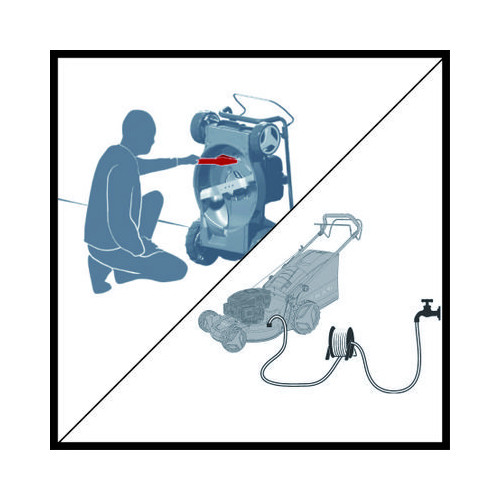 Tondeuse thermique tractée à démarrage E-Start sans fil GE-PM 53/2 S HW-E Li - EINHELL 