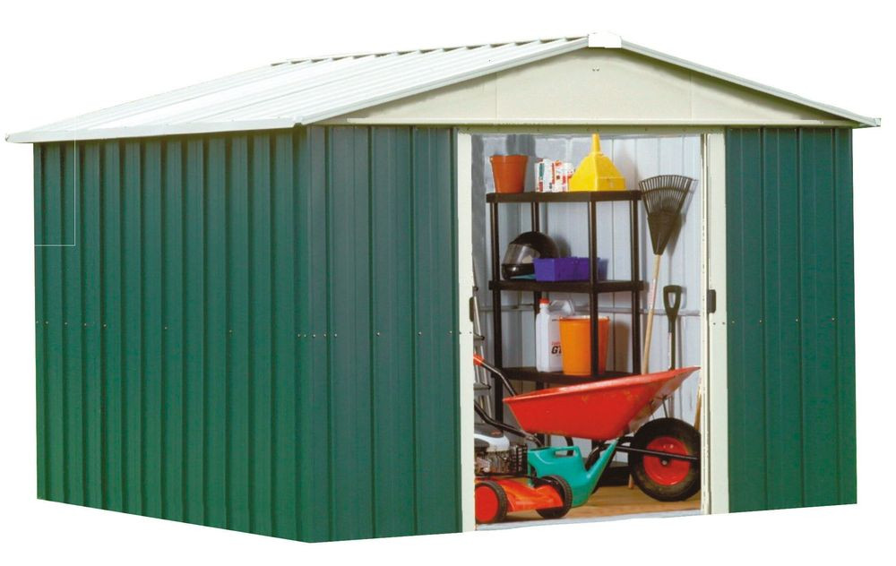 Abri Métal 108GEYZ - S.H. T. 7,18 m² - H. 202cm - Vert