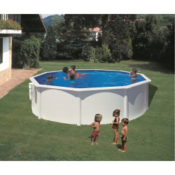 Piscine ronde acier Ø3,20m x H: 1,22m - Filtration à cartouche de marque GRE POOLS, référence: J5580400