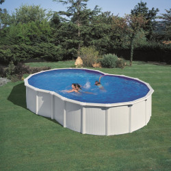 Piscine en forme de huit - 5,00 x 3,40m x H: 1,22m de marque GRE POOLS, référence: J5580900