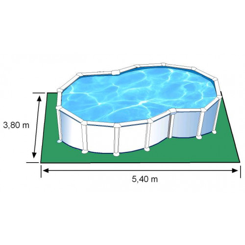 Piscine en forme de huit - 5,00 x 3,40m x H: 1,22m - GRE POOLS