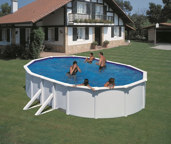 Gre Pools Piscine ovale acier 5 27m x 3 27m x H: 1 22m Filtration à sable Renfort apparents - vue 2