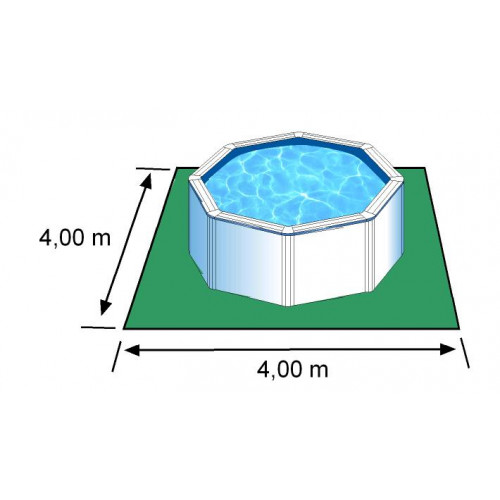 Piscine ronde acier Ø3,70m x H: 1,22m - Filtration à sable - GRE POOLS