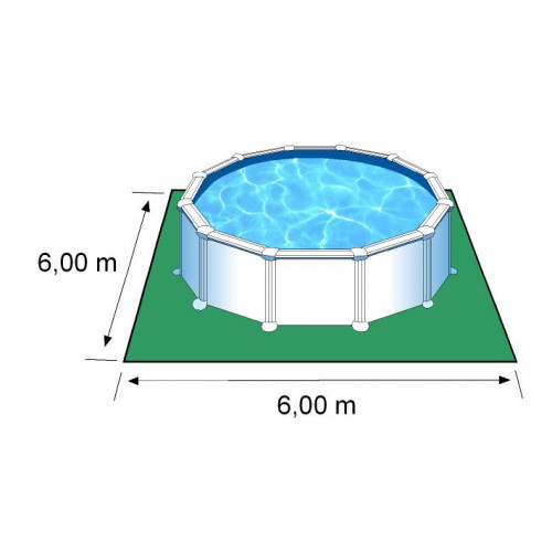 Piscine ronde acier Ø5,70m x H: 1,32m - Filtration à sable - GRE POOLS