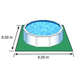 Piscine ronde acier Ø5,70m x H: 1,22m - Filtration à sable - GRE POOLS