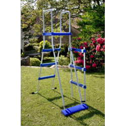 Piscine ovale acier 9,20m x 5,05m x H: 1,32m - Filtration à sable - SANS Renforts apparents - GRE POOLS