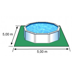 Piscine ronde acier Ø4,80m x H: 1,22m - Filtration à sable - GRE POOLS
