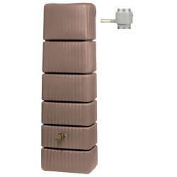Cuve Murale Slim 500 L Taupe avec robinet PE imitation laiton et Collecteur Filtrant Eco Gris de marque GRAF , référence: J5593800