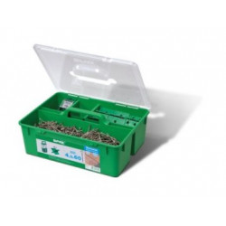 Kit Bois résineux 4,5x60 Inox A2 - 850 vis + 12 espaceurs + 5 embouts de marque SPAX, référence: B5597700