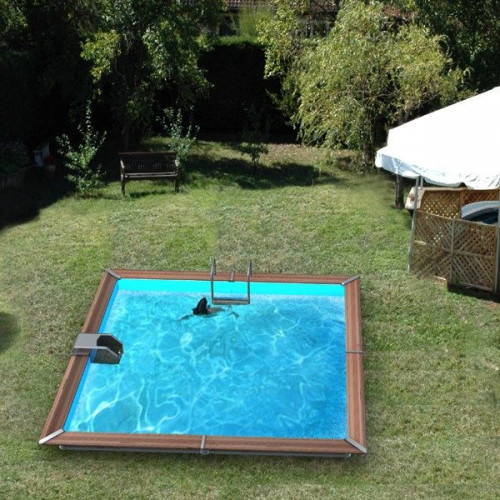 Piscine bois carrée 5,20 x 5,20 x H. 1,47 m SOLTA - WATER CLIP