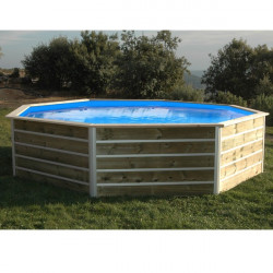 Piscine bois octogonale - Ø 4,60 x H. 0,94 m BOHOL de marque WATER CLIP, référence: J5602400