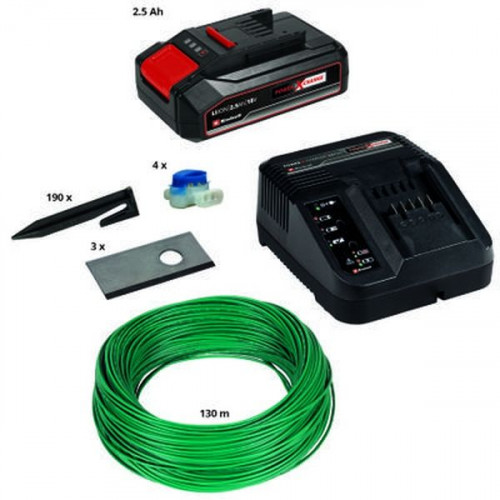Kit d'installation 500 m² pour robot tondeuse - batterie, lames de rechange - EINHELL