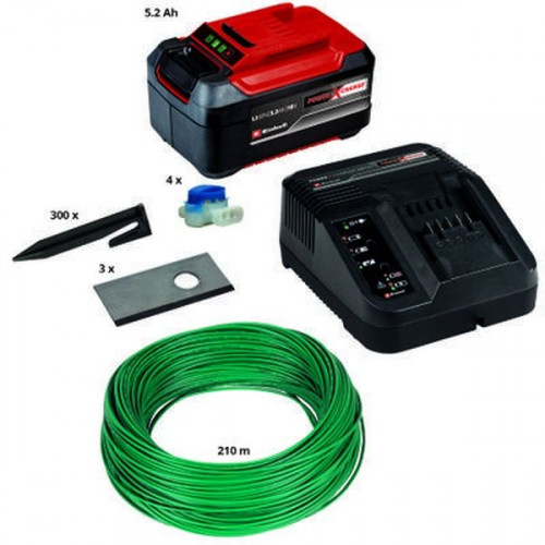 Kit d'installation 1200 m² pour robot tondeuse - batterie, lames de rechange - EINHELL