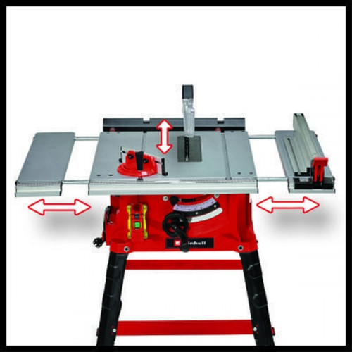 Table de sciage TC-TS 2225 U - Hauteur de travail 87 cm - Rallonges latérales coulissantes - EINHELL 