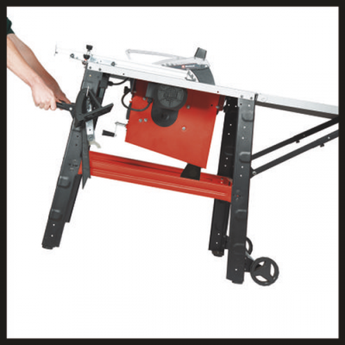 Scie circulaire sur table - TE-TS 315 U - Hauteur de travail 87 cm - Extension de table rabattable - EINHELL 
