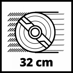 Tondeuse à gazon électrique GC-EM 1032 - Largeur de coupe 32 cm - Surface : 300m² - 30L - EINHELL 