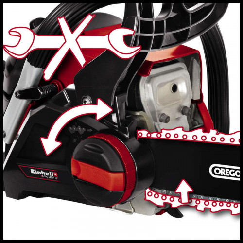 Tronçonneuse thermique GC-PC 1435 I TC - Longueur de coupe : 33,5 cm - Moteur 2 temps 41 cc - 1,4 kW - EINHELL