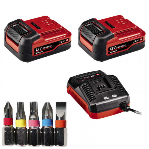 Perceuse Visseuse sans fil TE-CD 12/1 Li - 20 positions - 5 embouts - 2 batteries 2,0Ah - EINHELL 