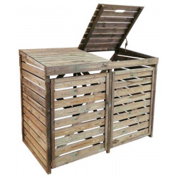 Cache double poubelle NEW CHESTER - 171,5 x 93,6 cm - 12mm de marque Forest Style, référence: J5618000
