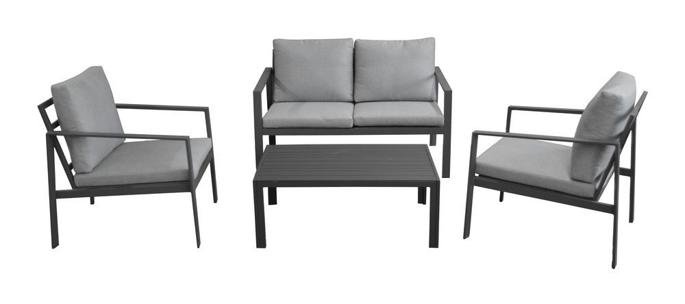 Salon De Jardin PROLOISIRS Marlo Aluminium 4 personnes Extérieur