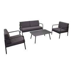 Salon De Jardin Duca - Graphite de marque PROLOISIRS, référence: J5620100