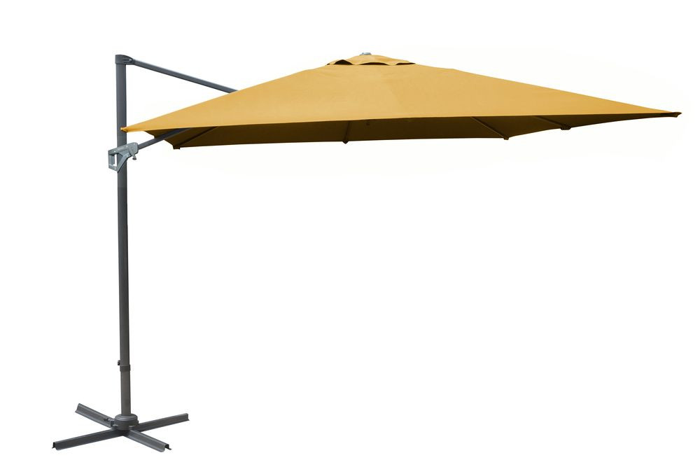 Parasol Deporte Orientable 3X3/8 Nh20 Inclinable Manivelle - Curry