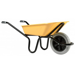 Brouette Bâti Plus 100 L peinte - roue increvable Ø 400 mm de marque HAEMMERLIN, référence: J4472700