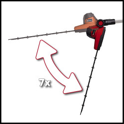 Taille-haie télescopique sans fil – Power X-Change – lame 450 mm – coupe 410 mm – 1 400 cps/min – sans batterie ni chargeur - EINHELL