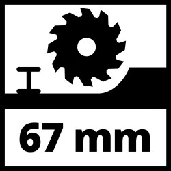 Scie circulaire TC-CS 1410 - Puissance 1410 W - lame de diamètre intérieur 30 mm - EINHELL 