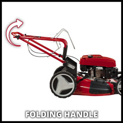 Tondeuse à gazon thermique tractée – GC-PM 51/3 S HW – moteur 4T – 51 cm – 170 cm³ – 2,7 kW – bac 70 L – jusqu’à 1800 m² - EINHELL 