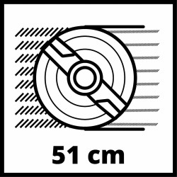 Tondeuse thermique GC-PM 51/3 S HW - surfaces jusqu’à 1 800 m² - Largeur de coupe 51 cm - EINHELL 
