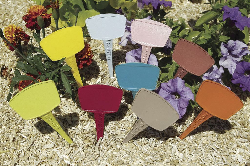 Nortene 8 étiquettes couleur à planter Label 25 Mix Couleurs Vives 25cm - vue 2