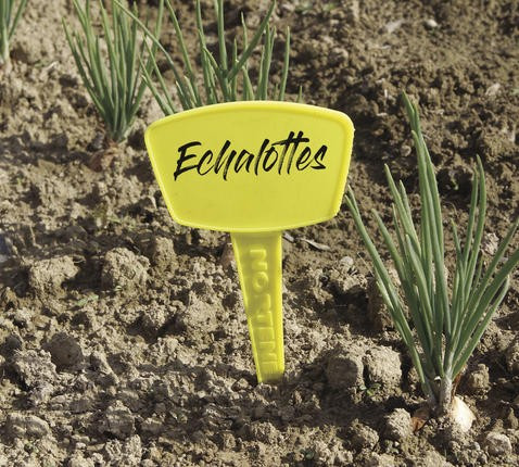 Nortene 5 étiquettes à planter Label 35 Jaune 35cm - vue 2