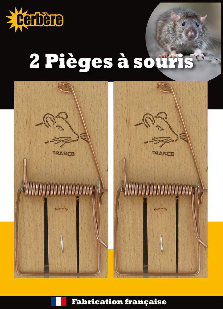 2 Pieges A Souris (Fabrication Francaise)