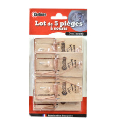 5 Pieges A Souris (Fabrication Francaise) - Engrais de Longueil