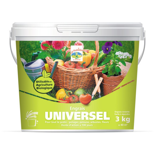 Engrais Universel - Uab - 3 KG - Engrais de Longueil