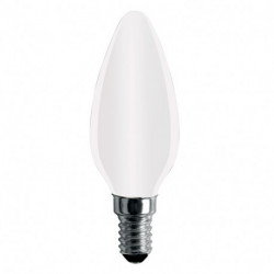Ampoule LED-S11 Filament Flamme opaque C37 - E14 - 4W - 360° - 2 700K - 400Lm de marque FOXLIGHT, référence: B5687900