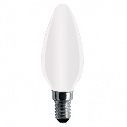 Ampoule LED-S11 Filament Flamme opaque C35 - E14 - 4W - 360° - 4 000K - 425Lm de marque FOXLIGHT, référence: B5688000