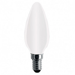 Ampoule LED-S11 Filament Flamme opaque C35 - E14 - 4W - 360° - 4 000K - 425Lm - FOXLIGHT